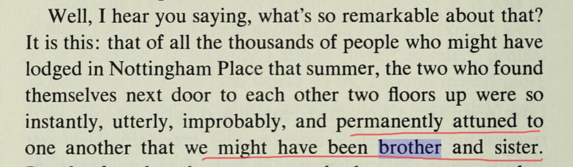 Here is how Jan looks back on how we met Elizabeth which focuses on the similarity of their looks and their rapport and even how they were like “brother and sister”. Almost as if she was the muse to the future incarnation of “Jan”.