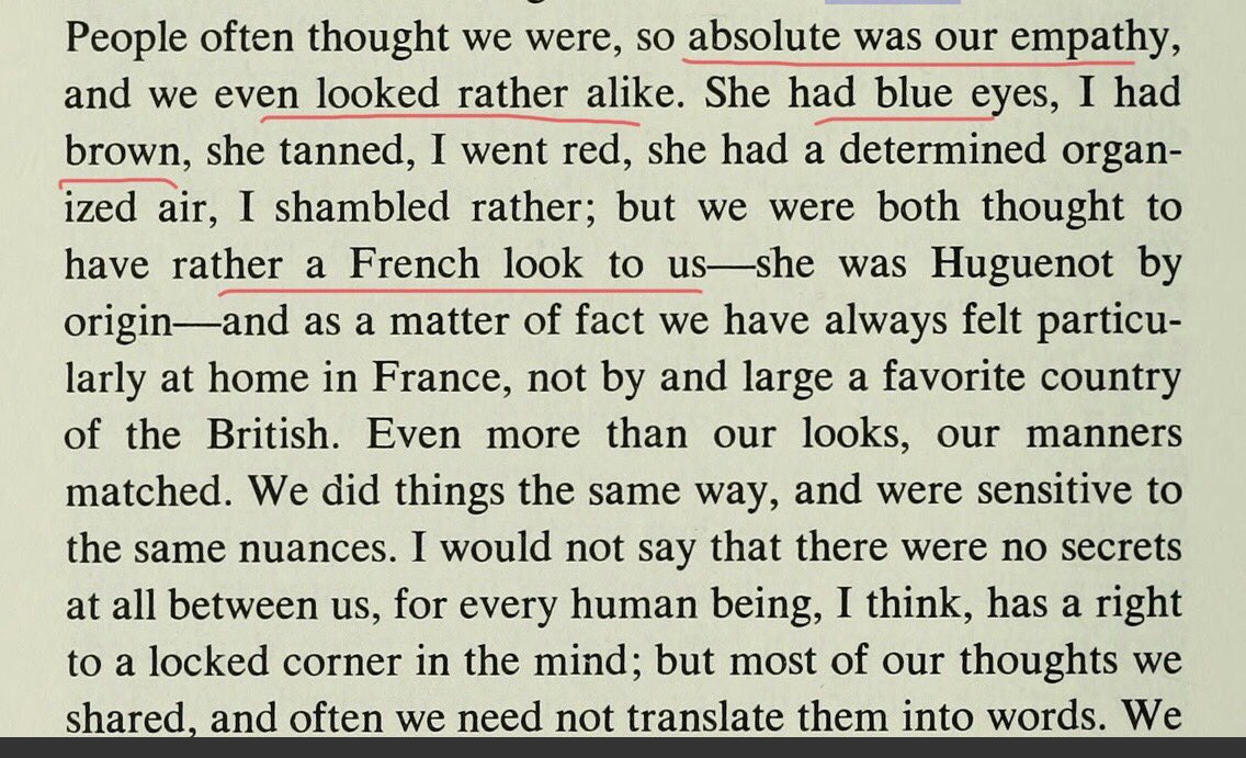Here is how Jan looks back on how we met Elizabeth which focuses on the similarity of their looks and their rapport and even how they were like “brother and sister”. Almost as if she was the muse to the future incarnation of “Jan”.
