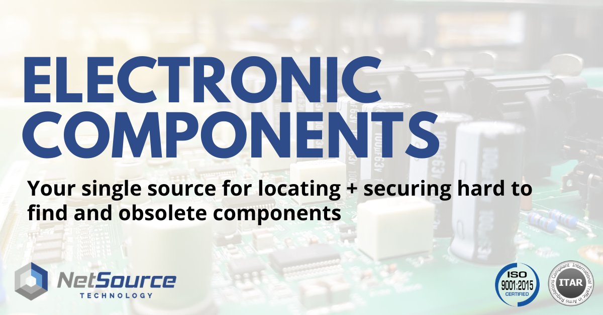 netsource_tech's tweet image. NetSource specializes in sourcing and securing components that are obsolete, end of life, have long lead times, or are otherwise hard to find. Learn more about how our experts can help fulfill your requirements: lnkd.in/ghPvUXd
#procurement #electroniccomponents