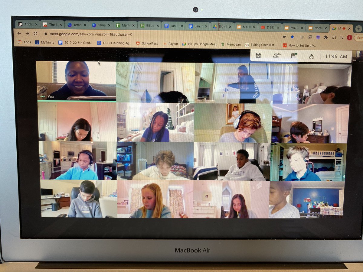 So happy to be back with this crew! So proud of them and their focus, positivity, and hard work today. We had a great first day back! #distancelearning #trinitylearns <a href="/trinityatl/">Trinity School</a>