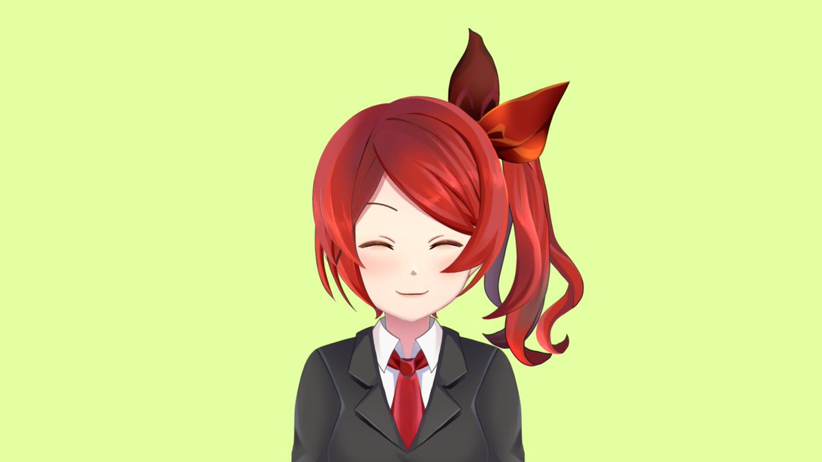 Second is  @anguuhaii, my rigger! He was very patient despite me being incredibly dumb and offering confusing information, but the quality of his work really shines through how dynamic my character looks and feels when she moves around. Thank you so much!