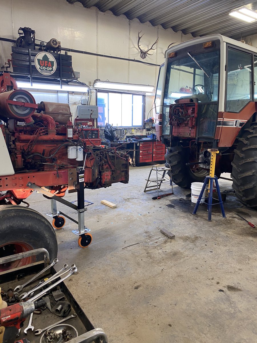 When you don’t want to spend 50k+ for a tractor that only runs an auger.........this is what you get.     😬