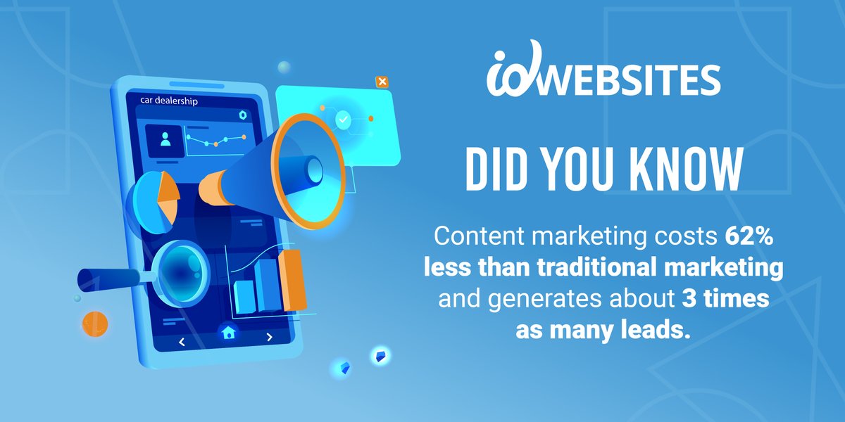 idwebapp's tweet photo. Content #marketing involves the creation and sharing of online material. One of the best ways to become a content marketer is by having a website where you share material relevant to your industry! Give your leads a fighting chance and start creating content today. https://t.co/gS8GvwGndz