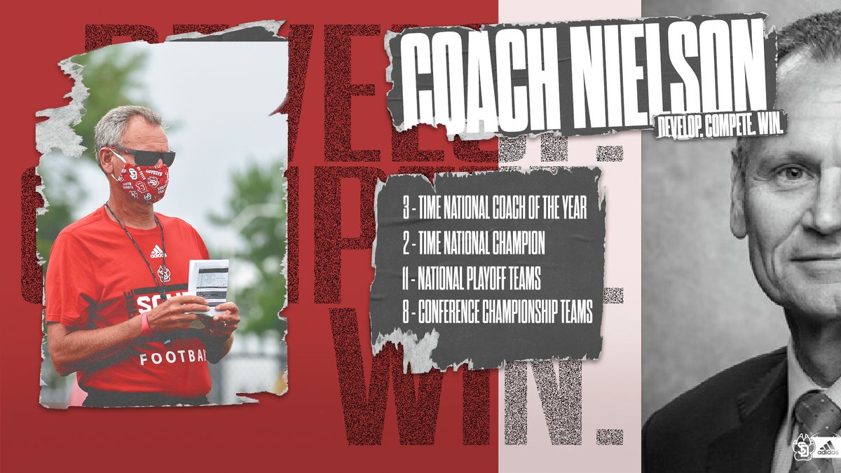 SDCoyotesFB's tweet photo. '2⃣2⃣ Recruits‼️ Come play for a proven winner and developer of young men around the game of football. Coaches, Fathers, Sons, Veterans, NFL Athletes... etc. Come develop these traits at the University of South Dakota! #TwentyTwoTuesdays
#WeAreSouthDakota | #DevelopCompeteWin https://t.co/tcENh83dcK