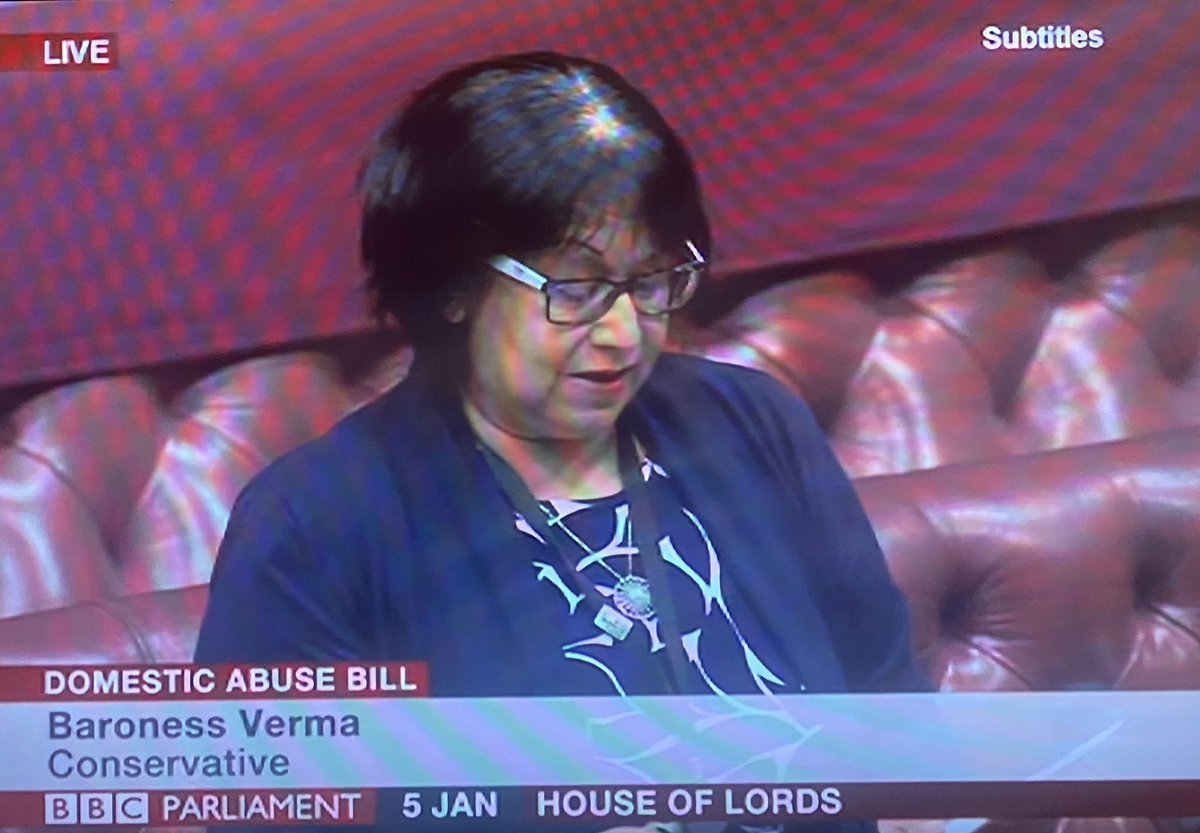 Great to hear from  @Baroness_Verma speaking about communities impacted by domestic abuse and the mention of H.O.P.E training also the abuse being suffered by pregnant women - communities need to be given strong messages  #DABill