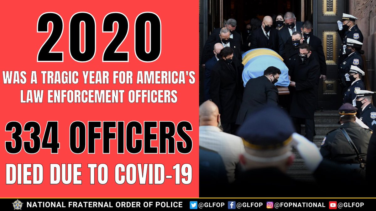 America's law enforcement heroes can't "work from home." Regardless of the challenges they face—violent criminals, civil unrest or a global pandemic—they go out each day to protect &amp; serve our communities. Many have made the ultimate sacrifice in service to their neighbors. #EOW