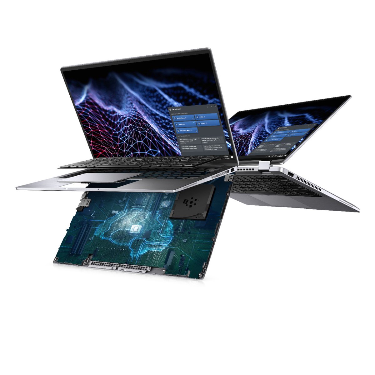 Dell's tweet image. Giving you the flexibility to work from anywhere at any time. Announcing our latest in intelligent, connected, and sustainable devices. Now you can work smarter &amp;amp; collaborate easier. dell.to/2Xbr3fE #DellTechExperience