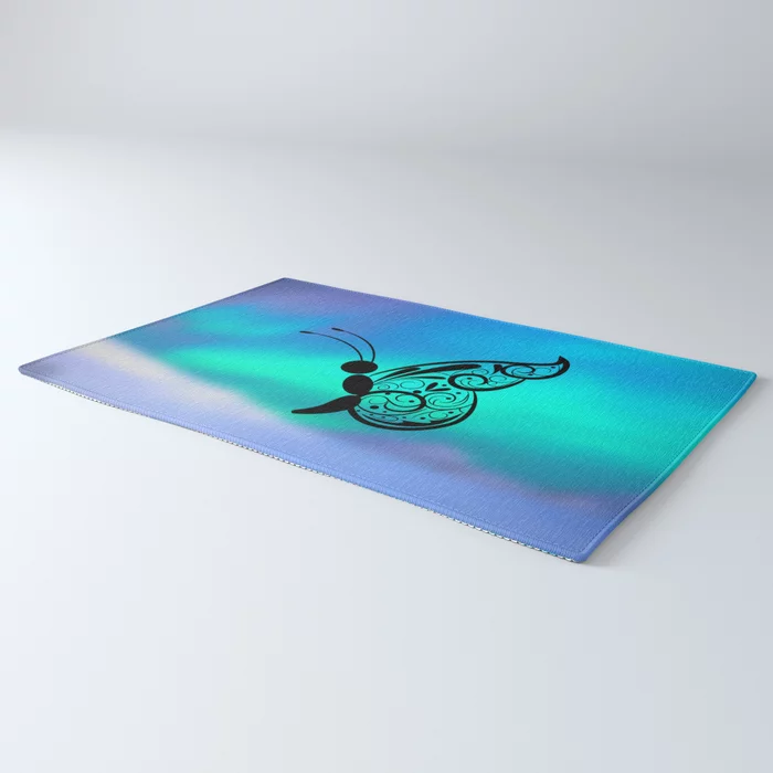 abuddymerch's tweet photo. Butterfly On Aurora Blue Background Rug by abuddymerch | https://t.co/DjCqO1lMdv 

#abuddy #artist #artistsontwitter #artistontwitter #art #design #designer #rug #rugs #home #homedecor #homedecorideas #floor #floors #blue #aurora #butterfly #butterflies #butterflymorning https://t.co/GXfqEbelWO