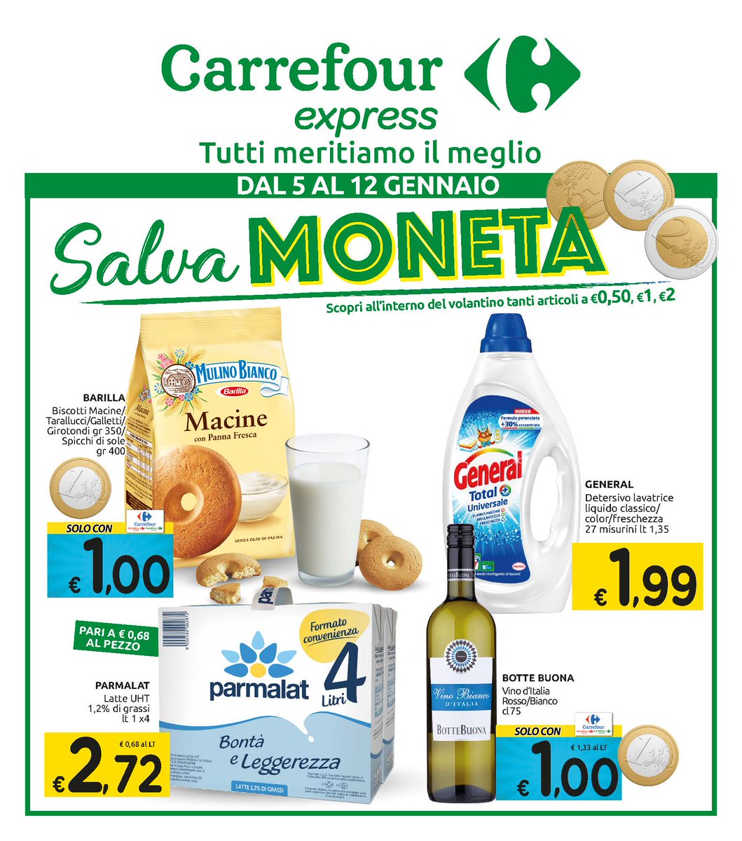 Costa_Shop's tweet photo. 🤩𝐒𝐚𝐥𝐯𝐚 𝐌𝐎𝐍𝐄𝐓𝐀🤩
DAL 5 AL 12 GENNAIO
📢𝐭𝐮𝐭𝐭𝐢 𝐦𝐞𝐫𝐢𝐭𝐢𝐚𝐦𝐨 𝐢𝐥 𝐦𝐞𝐠𝐥𝐢𝐨📢
Troverete tante offerte presso tutti i nostri punti vendita
👇👇👇
https://t.co/z6ROSXSjvB
.
.
#Costantiellosupermercati
#unagrandefamiglia https://t.co/EzTELCf8Yn