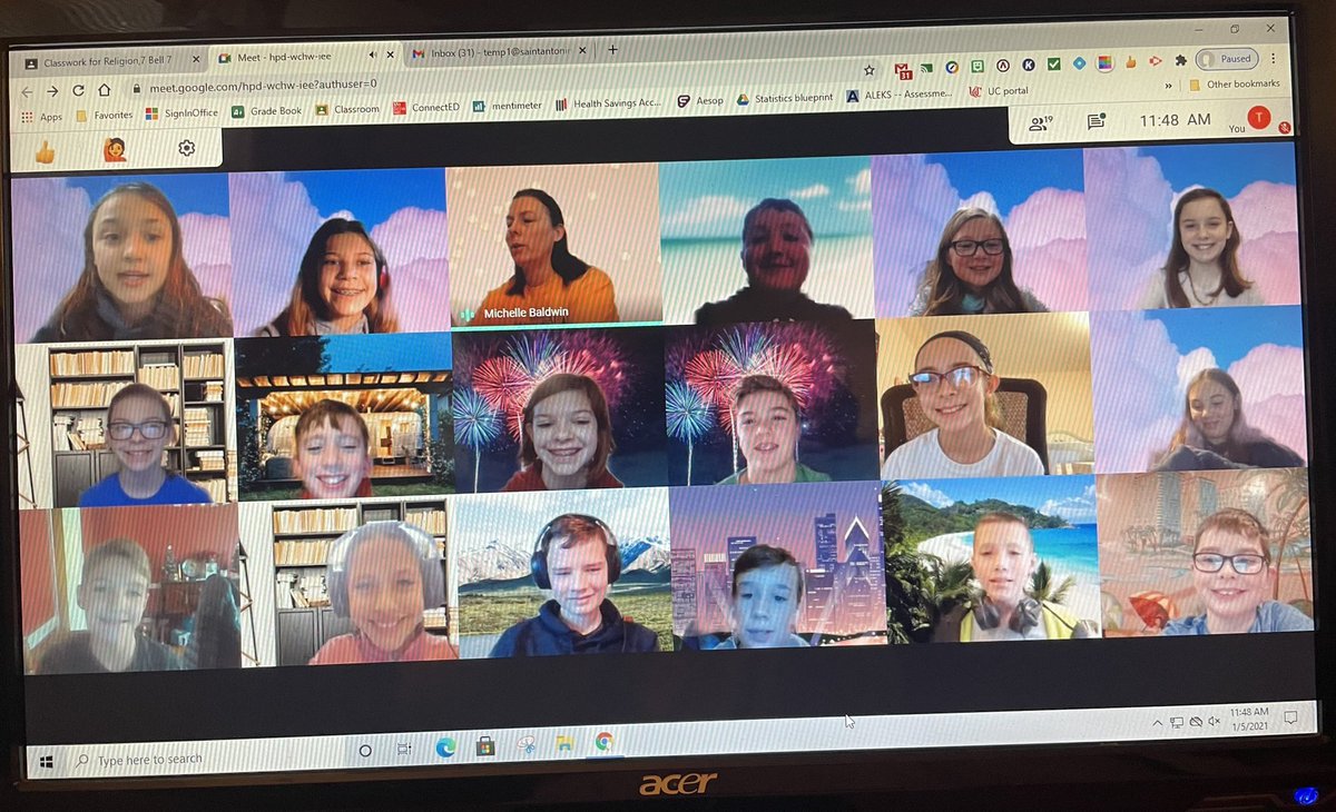 mabaldwin510's tweet photo. Day 2 of Remote Learning! These students are awesome! ❤️#HowWeStA @StAntoninus #TerrificTuesday https://t.co/scb7riQ4X0