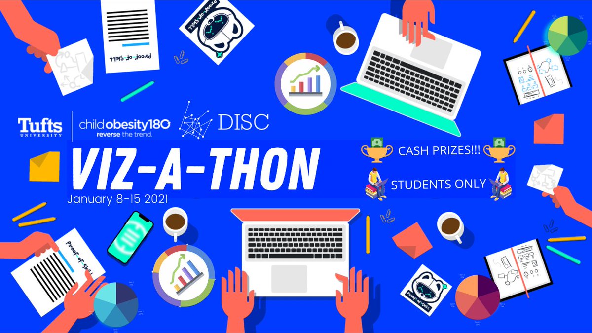 TuftsDataLab's tweet photo. Exciting #hackathon-esque opportunity for @TuftsUniversity students to gain new #dataviz skills, develop their portfolio, and meet new people (virtually) - all while doing good and benefiting public health! Registration and additional information: https://t.co/5f1LoXTlvD https://t.co/kyWQDPsr72