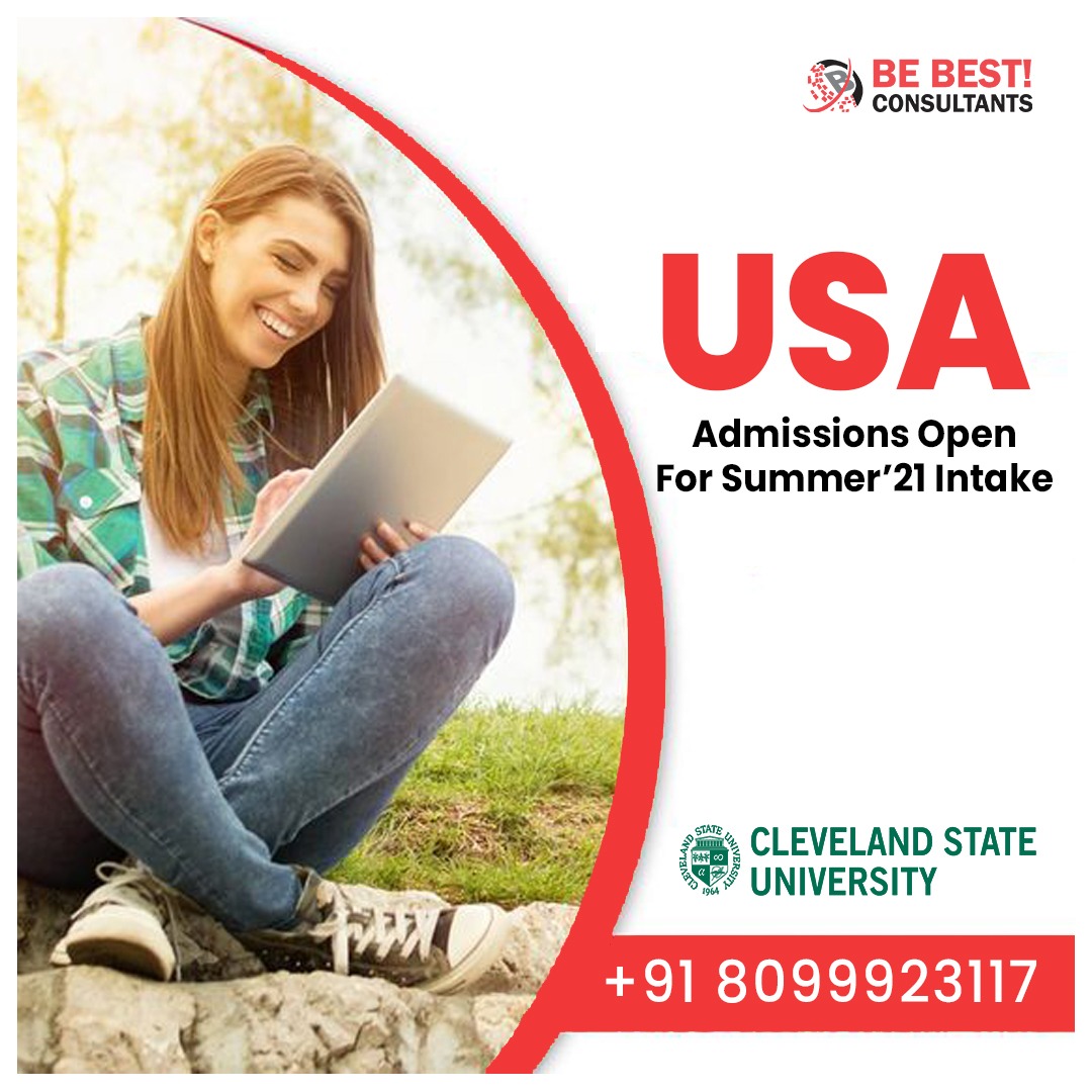 #Study_In_USA
#Cleveland_State_University 
The land of dreams is calling...
What are you waiting for?

Admissions Open For #Summer 2021 #Intake

☎️ +918099923117 for more info on #StudyInTheUSA

#USAeducation #OverseasEducation #USA #MS #Scholarships #bachelorsinusa #Fall #Term