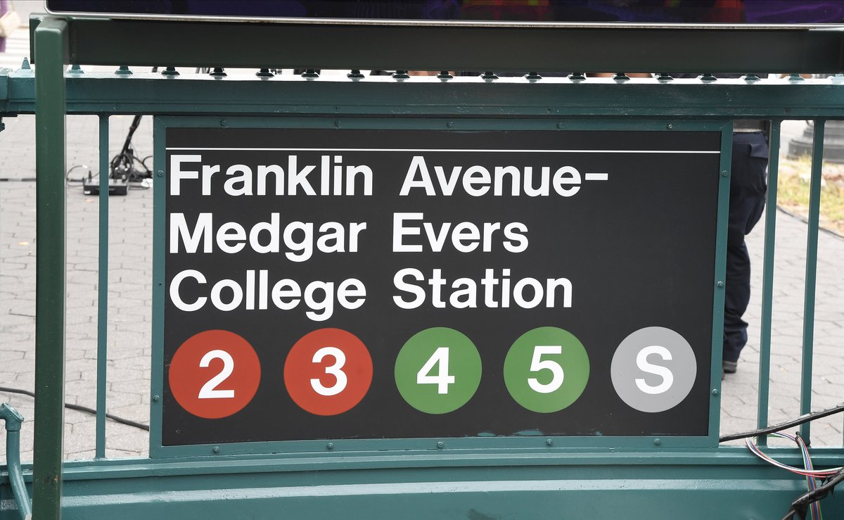 7- Franklin Av and President St stations were renamed after Medgar Evers College, to honor the civil rights hero for whom the school is named and the role the institution plays in the community.