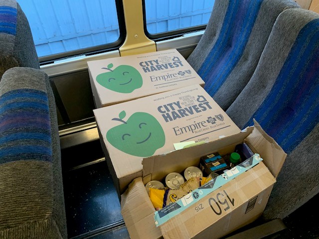 13- Through our Stuff-a-Bus campaign, our employees collected 5,301 pounds of food to help feed hungry New Yorkers over the holiday season. It was the largest single donation to  @CityHarvest of the year!