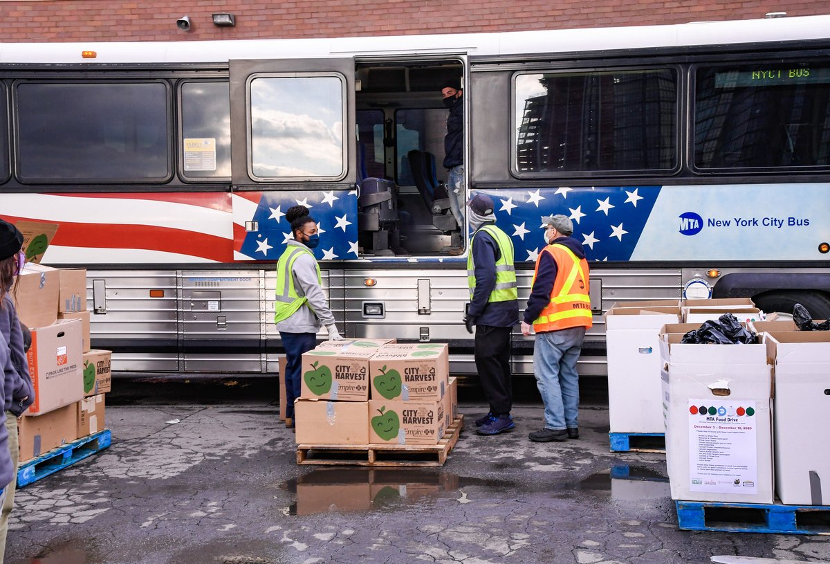 13- Through our Stuff-a-Bus campaign, our employees collected 5,301 pounds of food to help feed hungry New Yorkers over the holiday season. It was the largest single donation to  @CityHarvest of the year!