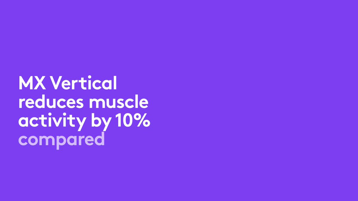 That’s where ergonomics come in—#MXVertical, #ERGOK860, and #ERGOM575 were designed to minimize muscle activity where it matters most. 

If you’ve felt the difference, give us a 👋. #logilife