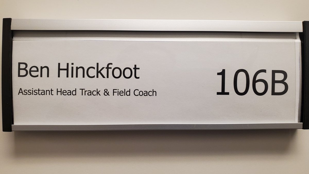 BulldogsRetired's tweet photo. Benjamin Hinckfoot is officially on the job as an assistant #CUNEtrack coach. If you see him around campus, please give him a warm welcome back! https://t.co/eIDSIF9n4G