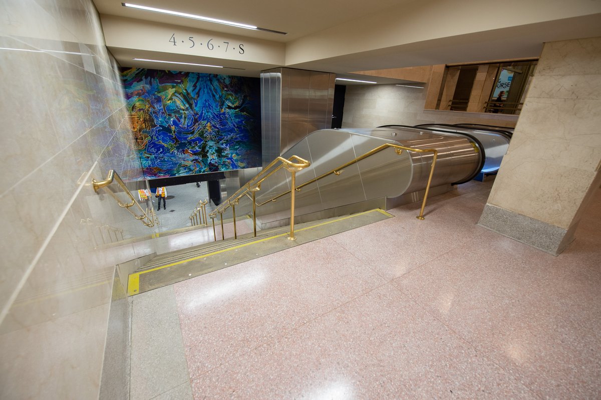 16- We used low ridership during COVID to accelerate $2B in construction projects around the system. Some you can see (like the renovated mezz at Grand Central-42 St) and some you can’t (like the rebuilt switches on the 4th Av line and critical track replacement at Archer Av).