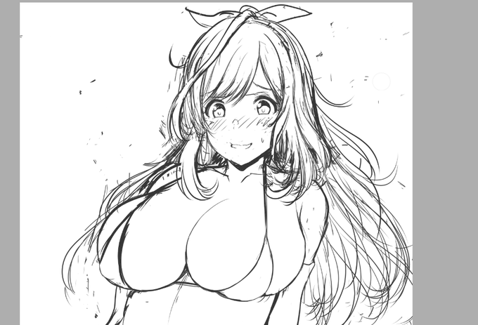 描いてるアピール 