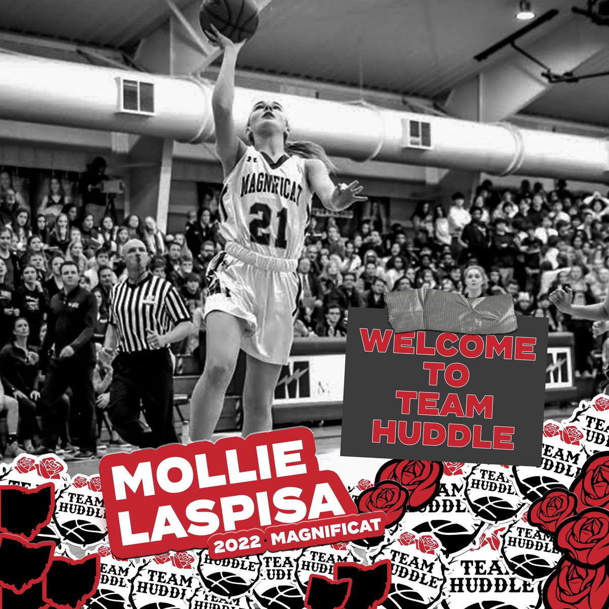 We are really excited to be adding <a href="/Magshoopsters/">Magnificat Basketball</a> 2022 <a href="/_mollielaspisa/">Mollie La Spisa</a> to the #TeamHuddle family! 🌹🌹🌹