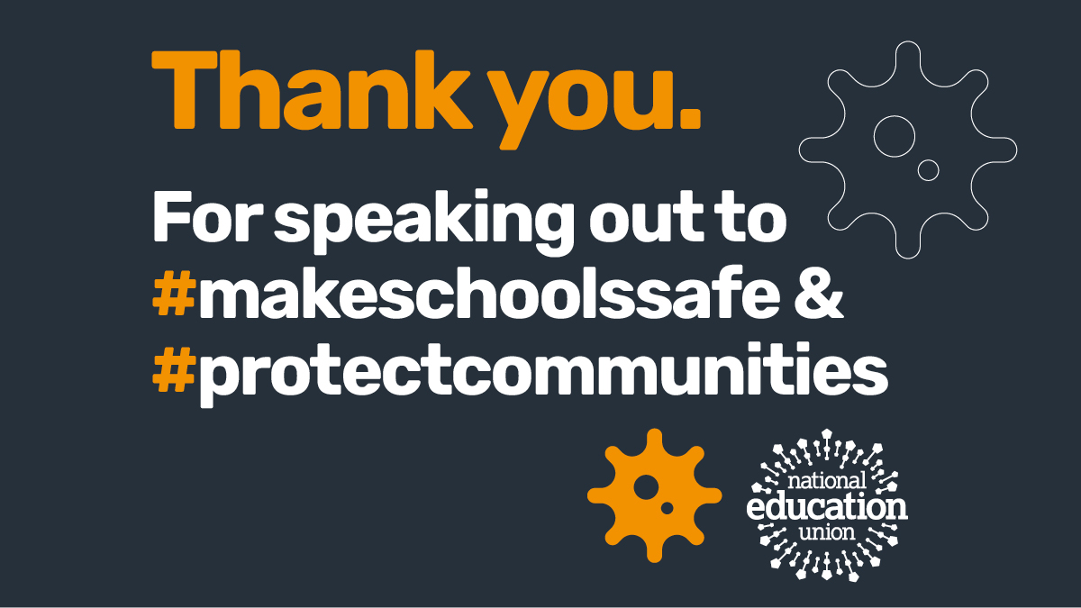 Thank you to all the people thanking the NEU for what we've done. Thank you to our rapidly growing membership and parents for all your support #thanksneu