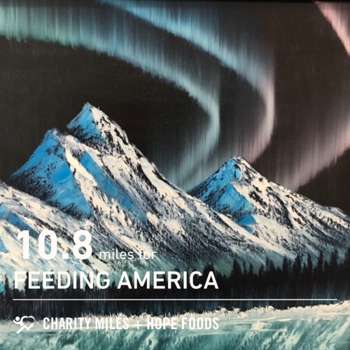 10.8 <a href="/CharityMiles/">Charity Miles</a> for <a href="/FeedingAmerica/">Feeding America</a>. Thx <a href="/HopeHummus/">Hope Foods</a> for sponsoring me! #SpreadHope #HopeForTheDay