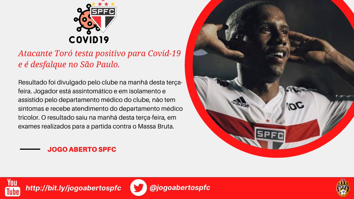 jogoabertospfc's tweet photo. Problemas no ataque do tricolor!!!
#spfc #spfcnoticias #sãopaulofcnoticias #jogoabertospfc #ToróSPFC #toró #covid #coronavirus https://t.co/e4OfwcrKEA