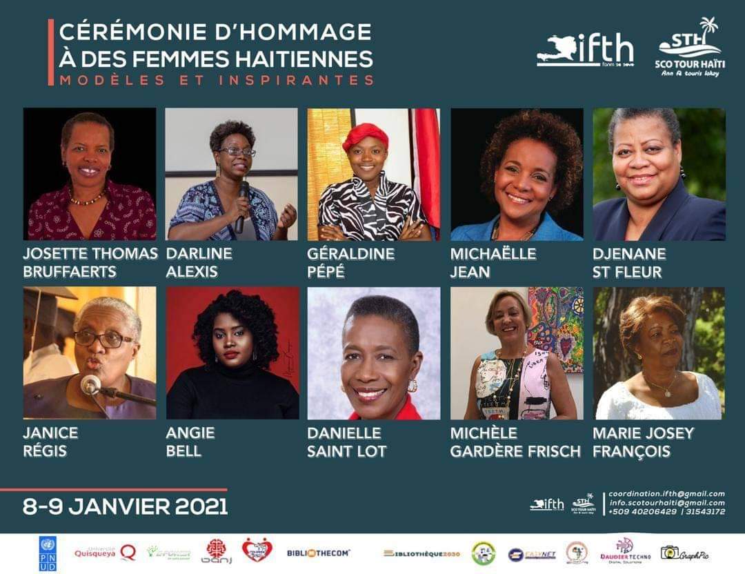 Cérémonie d'hommage à des femmes haïtiennes modèles et inspirantes.