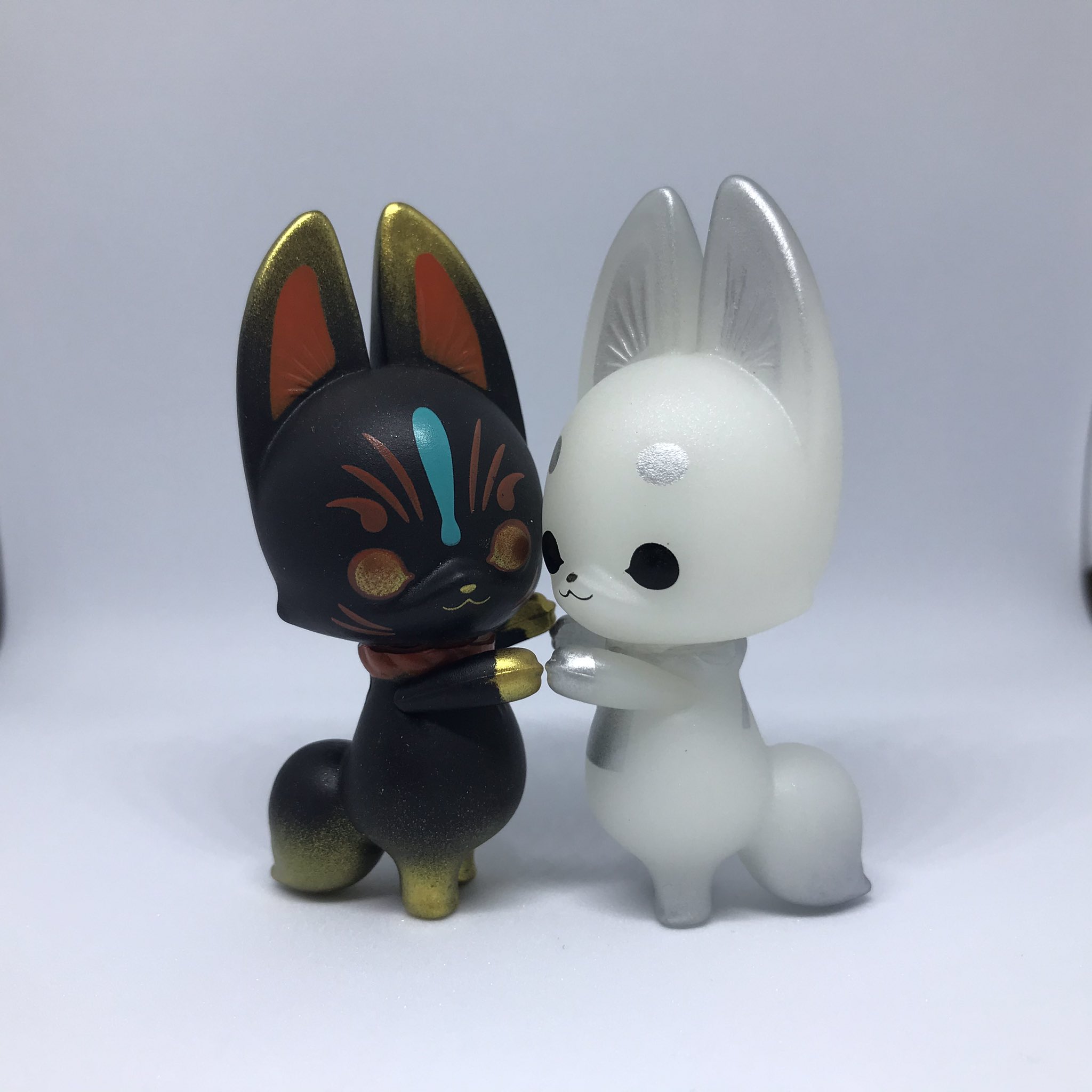 Haluyo 被り無しだったヾ ﾉ ｷｬｯｷｬｯ アヌビスとバステト同じメーカーだと思った エンギメラはこけし欲しかったから嬉しい なんとも犬らしいアヌビス神 ベンサンコレクション ネコのペンおき2 レトロキッチングッズ エンギメラ こぎつね