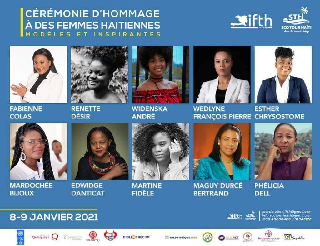 Cérémonie d'hommage à des femmes haïtiennes modèles et inspirantes.