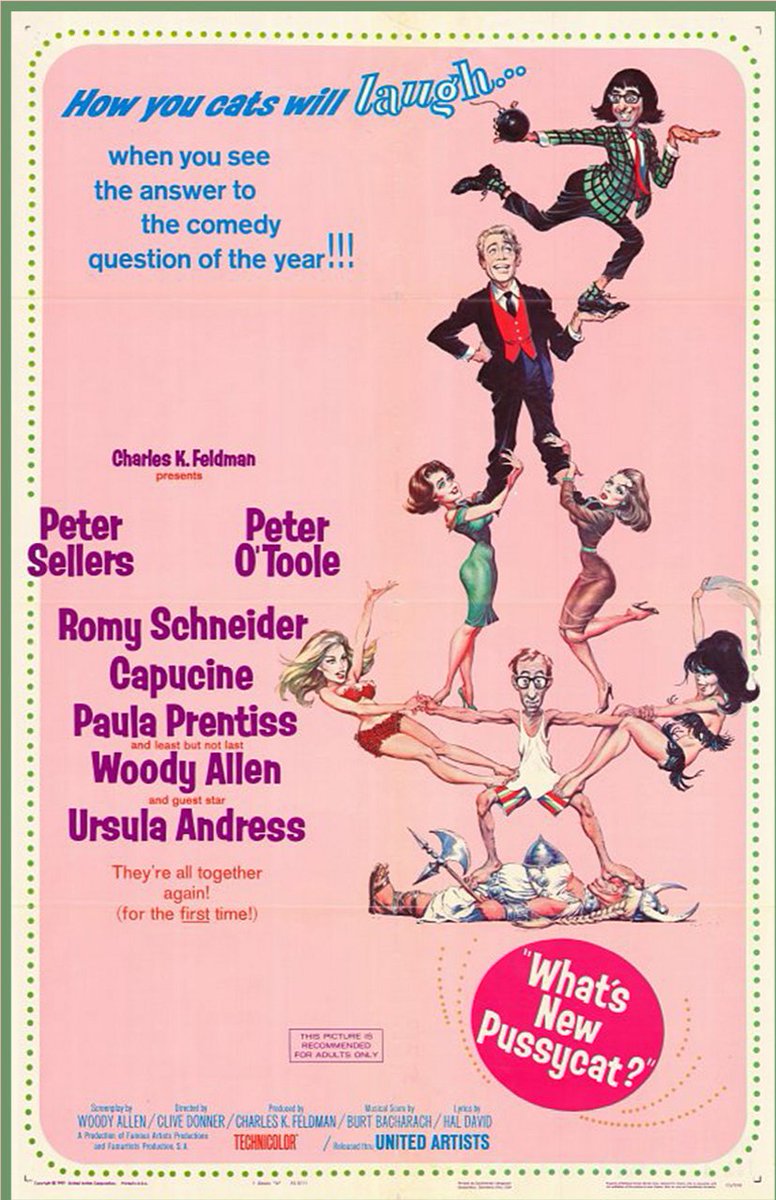 Then in 1964 Frazetta's career took another turn: United Artists had been impressed by a Ringo Starr spoof Frazetta had done for Mad Magazine, and so they asked him to create a movie poster for the film What's New Pussycat. It paid handsomely.