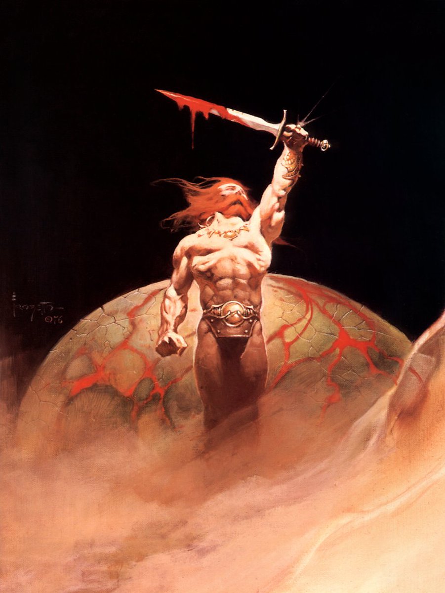 Aged eight Frazetta was enrolled in the Brooklyn Academy of Fine Arts under the tutelage of Michael Falanga. He later said he learnt little from his teachers but a huge amount from his classmates.