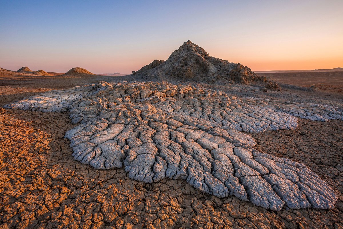 The Lesser Caucasus range lies to the west along the border with Armenia and the Talysh Mountains lies to the south along the border with Iran. There are mineral springs and very active mud volcanoes in Gobustan which is situated near Baku.