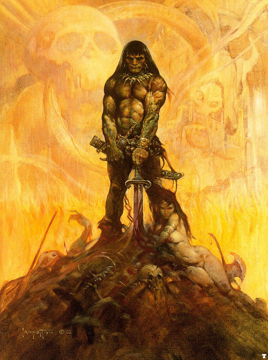 Frank Frazetta passed away in 2010. He remains one of the most influential commercial artists of the 20th Century. If you're lucky enough to own a signed piece of his work better put it in the bank - you're sitting on a piece of art history!More stories another time...