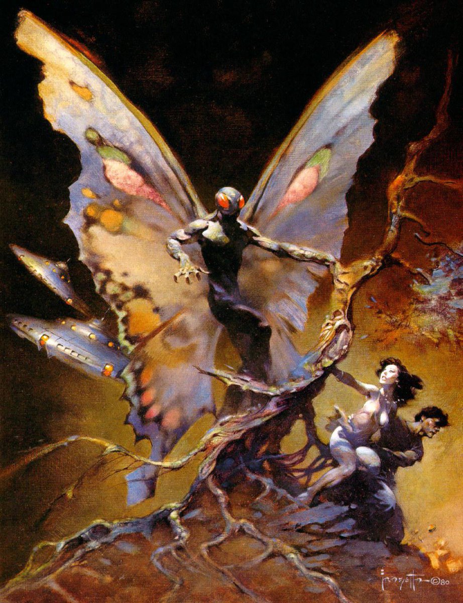 The range of artists Frazetta inspired is huge, and his output was incredible. It's almost impossible to imagine the fantasy genre without Franzetta's aesthetic: muscular, organic, bold and striking - a heady mix of the Northern and Southern Renaissance styles.