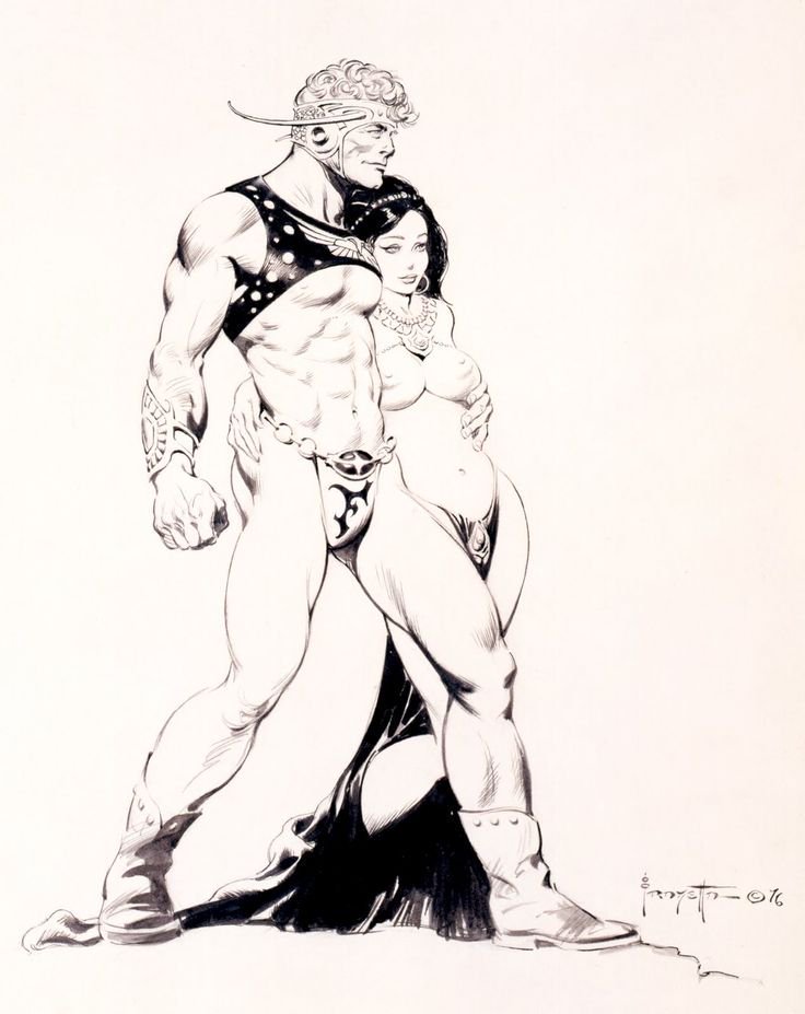 Pulp bonus: here's Frank Frazetta's reimagined Flash Gordon from 1976. "Dispatch War Rocket Ajax" etc...