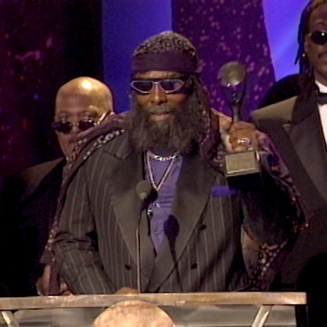 "Shady" Grady Thomas of Parliament-Funkadelic at the 1997 Rock & Roll Hall of Fame Induction Ceremony