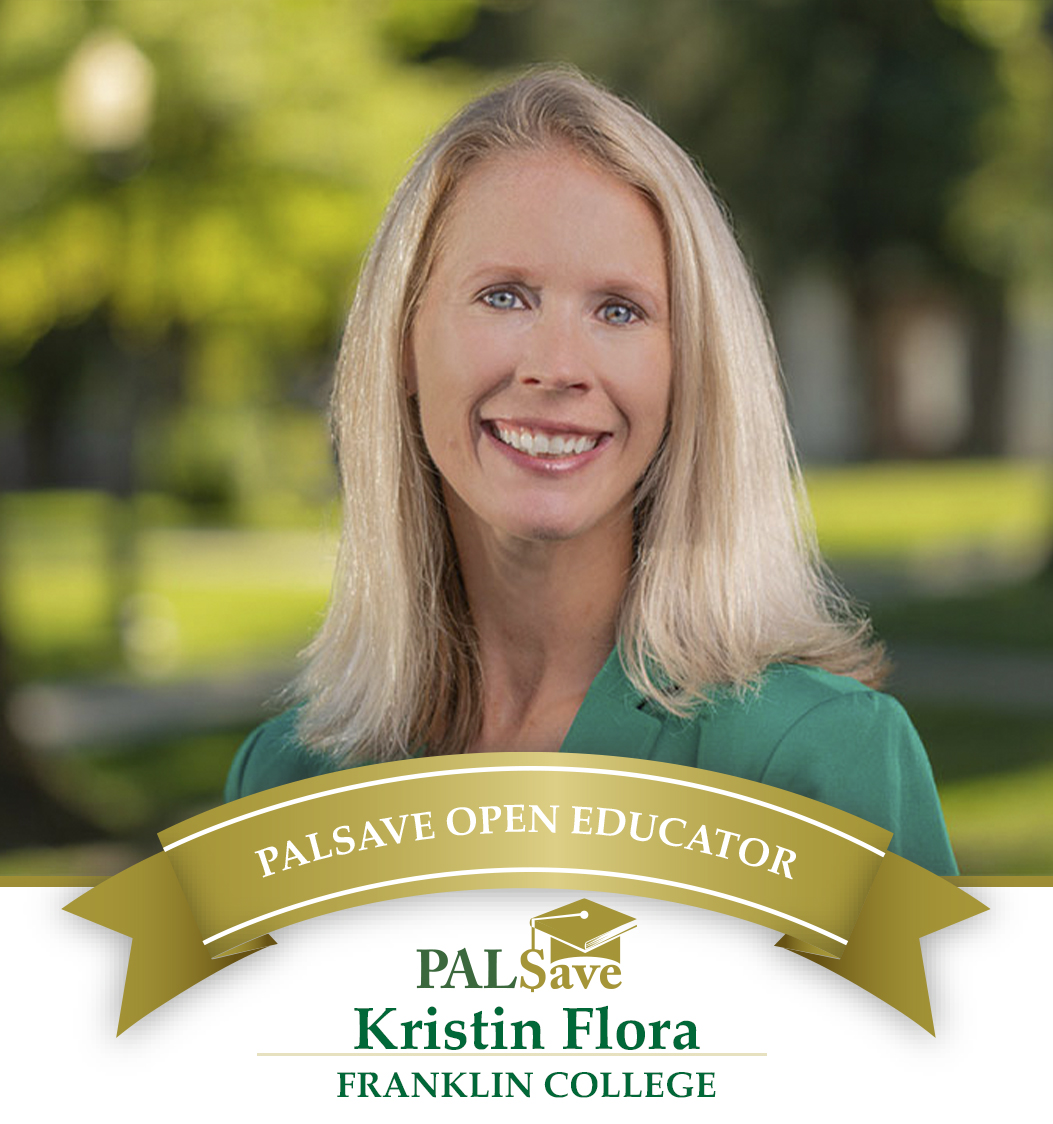 We thank Kristin Flora,<a href="/FranklinCollege/">Franklin College</a> for her participation and pioneering work in open education with PALSave!
palsave.palni.org/2019-2020-pals…