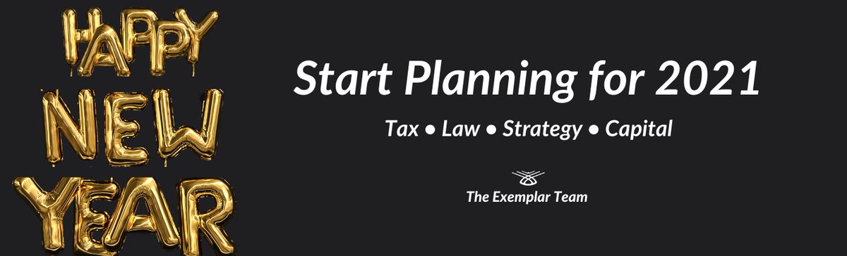 ExemplarCo's tweet photo. Does Your Business Have a Plan for 2021?

A solid business plan is key to success in the New Year to help guide decisions, keep you on track, and navigate the ever-changing economic landscape.

#businessplan #exemplarcompanies #tax #law #strategy #capital #newyear #happynewyear https://t.co/k5V5Vyschr