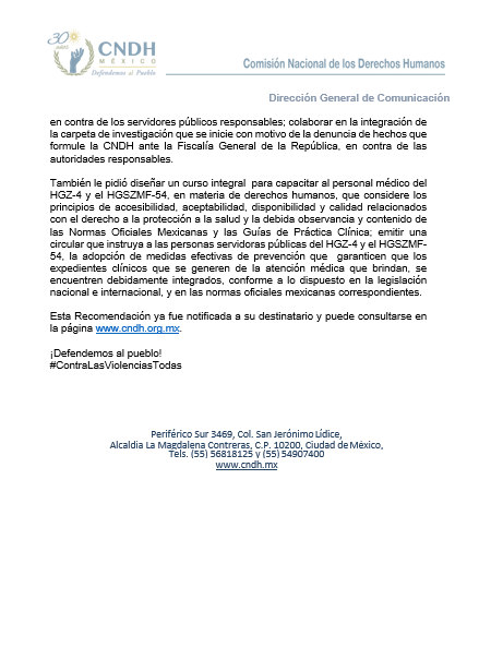 CNDH en México tweet media