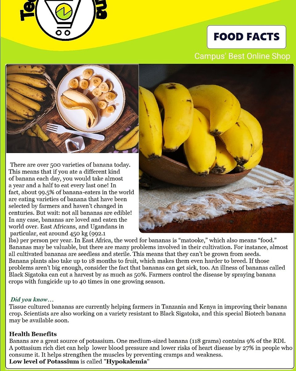 TerkMart's tweet photo. Food Facts Serie
#TechCartGhana #Vouchers #Selling
#Buying #Delivery #Customers #thebest #Ecommerce #happy
#Onlineshopping #Quality #excellent #customerpriority #Affordable #ease #exceptional #bestdeals #techcartghana #fast #bestofthebest #goals
#shopping #Knust #ghana #kumasi https://t.co/M5FWZZKI09