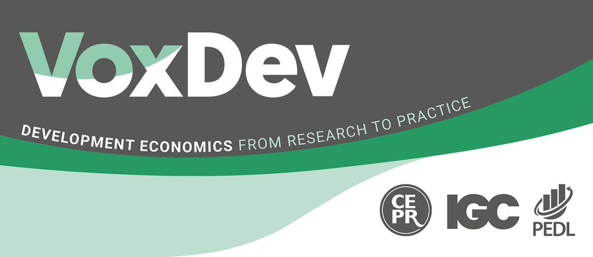 SuriTavneet's tweet image. We are back from the holidays @vox_dev!!

I am looking forward to a 2021 packed full of new columns, podcasts from #VoxDevTalks and @timsvengali, videos &amp;amp; our latest idea, the #VoxDevLits

Please send us ideas, papers, comments, anything and everything you want: engage@voxdev.org