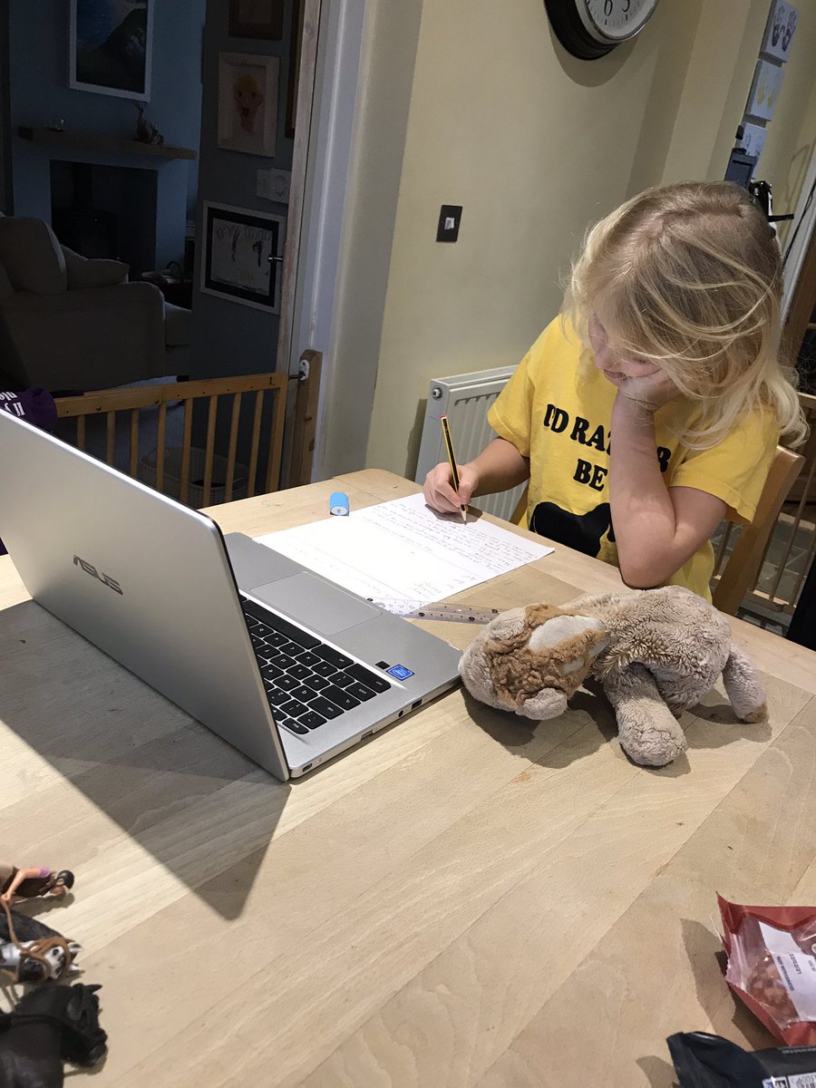 florentine_in's tweet photo. Day 1 of lockdown: So good to see all my classmates and teachers on zoom @StGregoryCEVCP 🦄🐎 I’ve had a great time playing with my Schleich horse club ponies since I finished my home learning. Looking forward to snuggling up with a good book (Black Beauty) at bedtime! https://t.co/qs3yslRlYY