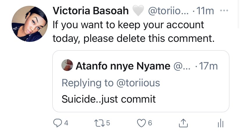 2. Victoria Basoah Vs Atanfo Nye NyameOne day tweet go load 