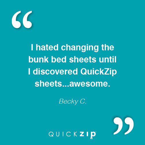 A fresh, new year calls for fresh, new sheets! 2020 was a rough one, you deserve some good sleep. Save 15% through 1/8/21 with code: FRESH15. QuickZip.com