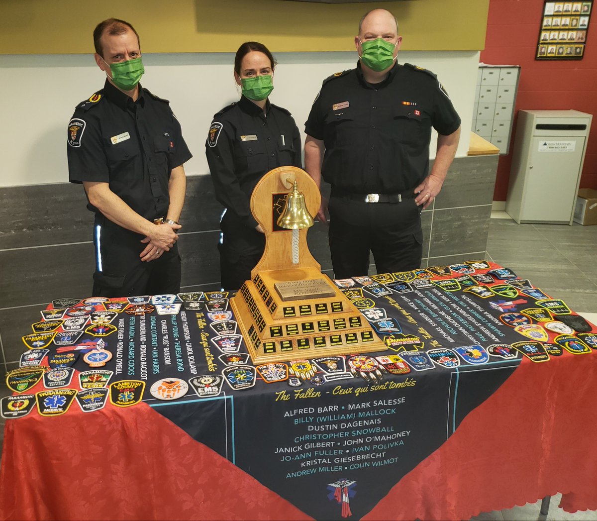 Throughout the week, the Paramedic Memorial Bell will visit important landmarks in the City of Ottawa &amp; visit each section within the Ottawa Paramedic Service.
For more information about the <a href="/CPMFOfficial/">Canadian Paramedic Memorial Foundation</a> &amp; how you can support this initiative, please visit paramedicmemorial.org