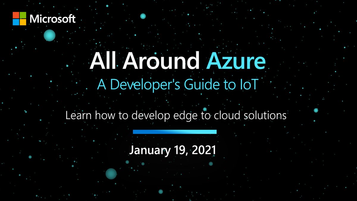 windowsinsider's tweet image. If you’re looking for hands-on IoT learning in 2021, check out the #AllAroundAzure virtual event on January 19. Register today and make sure to participate in live Q&amp;amp;A sessions in your local time zone! bit.ly/37fZ7gI #MSIoT #AzureIoT