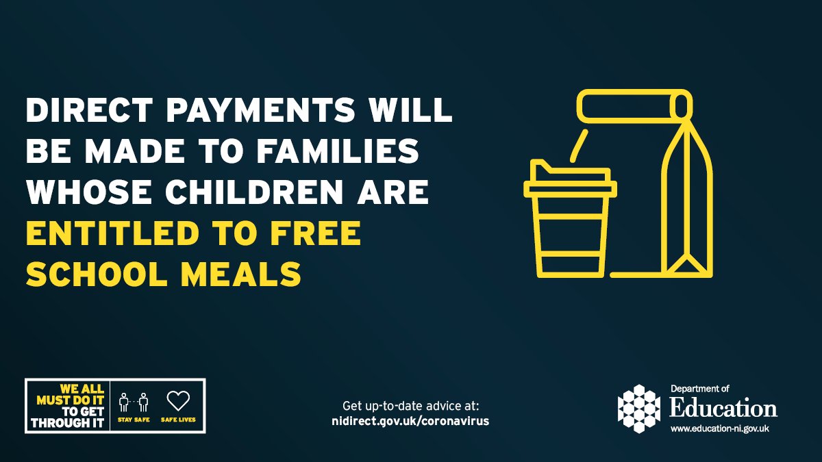 Direct payments will be made to families whose children are entitled to free school meals bit.ly/38fe7vG