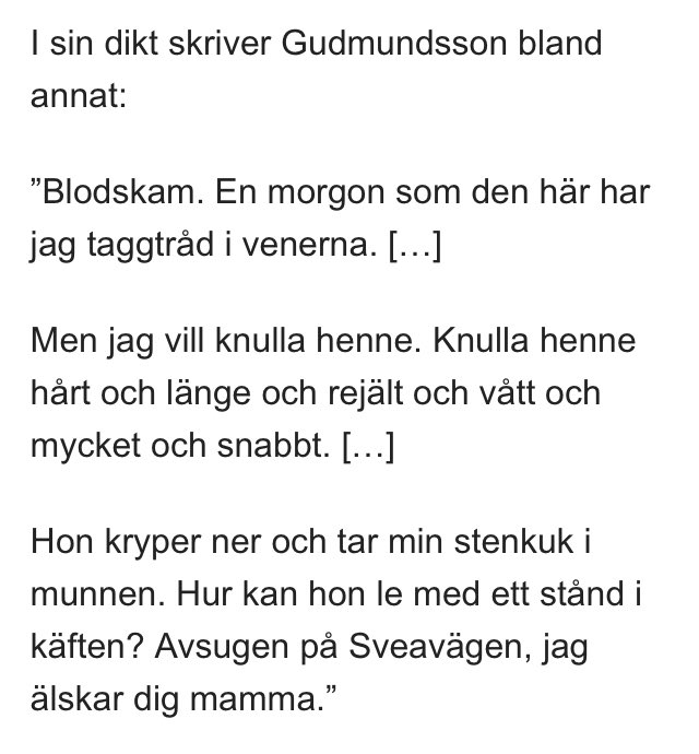”utan upphovsmannens erfarenhet finns inget”