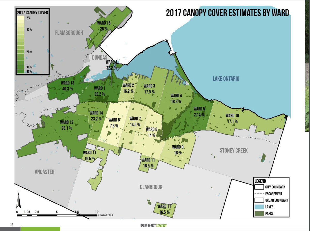 Urban Tree Canopy by Ward in Hamilton. https://pub-hamilton.escribemeetings.com/filestream.ashx?DocumentId=251162